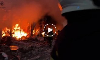 Footage of saving people in Cherkassy