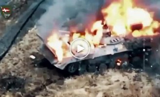 Ukrainian Armed Forces soldiers effectively destroy enemy infantry fighting vehicles
