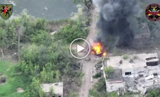 Destruction of Katsap equipment. The most explosive at the end of the video