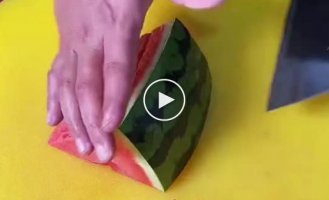 How beautiful to serve a watermelon