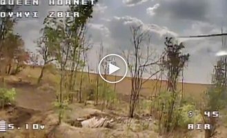 Fighters of the Presidential Brigade destroy the enemy with Wild Hornets drones