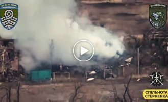 Kamikaze drones destroy premises and dugouts with Russian invaders near Avdeevka