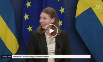 Министр здравоохранения Швеции потеряла сознание во время пресс-конференции