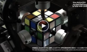 Робот установил рекорд по сборке кубика Рубика