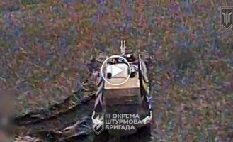 Воїни 3 ОШБр вистежили та атакували російську зенітну установку Шилка, а також танк, БМП, міномет