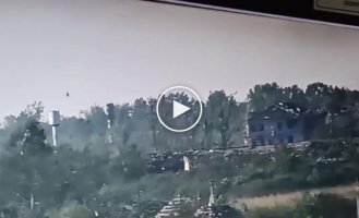 The footage shows how on August 17, a Russian Ka-52 helicopter was shot down near Robotino, Zaporozhye region.
