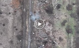 Avdiivka direction, Ukrainian drone drops FOGs on Russian military