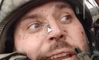 An orc complains in a trench near Avdiivka
