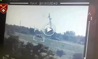 The defeat of the Russian T-90M Proryv tank from the Stugna-P ATGM in the Southern direction