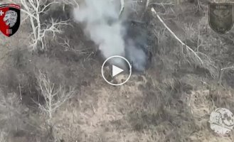 Soldiers of the 63rd Mechanized Infantry Brigade destroyed an invaders' mortar with an attack drone