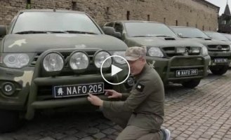 NAFO assembled and bought 16 pickup trucks for the Armed Forces