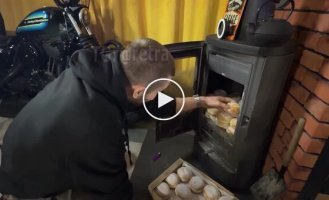 It's more profitable this way: a Pole heated his house with donuts