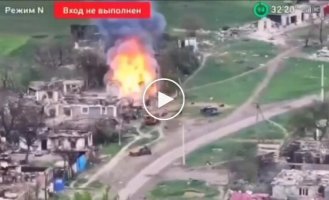 Explosion of an ammunition depot of the occupiers in the Donetsk region