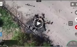 Burnt bodies of Russian invaders lie on the road