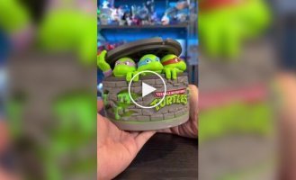 A humidifier in the shape of a well with Teenage Mutant Ninja Turtles