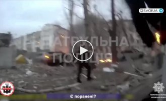 The first minutes after the Russian attack on Kharkov