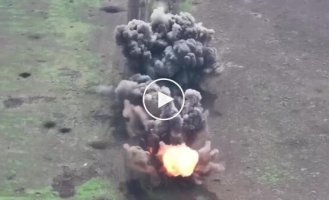 Прилет авиабомб AASM-250 Hammer по позициям оккупантов на Донецком направлении