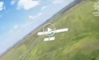 National Police soldiers shot down an enemy Molniya-2 UAV and FPV that were in ambush in the Toretsk direction