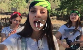 Красивая песня от веселых грузинских девушек