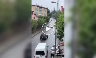 Accident due to spilled diesel fuel