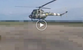 The Mi-2 helicopter rarely captured by cameras in the operation of the Ukrainian Air Force