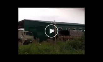 Russian anti-Putin partisans burn military trucks in Russia