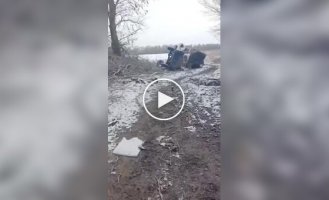 The occupier films the result of his loaf hitting a mine