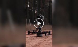 The gimbal system stabilizes the drone's camera