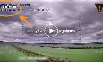 Бойцы 210-го штурмового полка взломали вражеский БПЛА-разведчик и скорректировали атаку своего дрона-камикадзе на позиции оккупантов