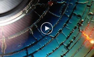 CD-диск разогрели микроволновке