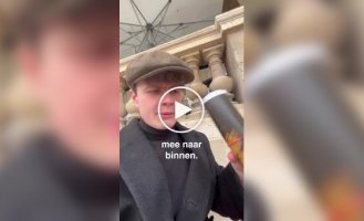 Шутники обманули охранную систему Лувра и повесили свою картину