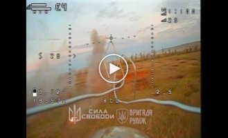 Бійці бригади НГУ Рубіж спалили з ПТРК Javelin дві МТЛБ із окупантами