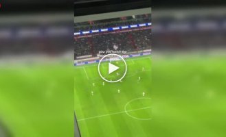 Video from an apartment with a view of a football field