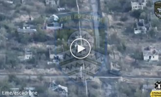 Ukrainian kamikaze FPV drone destroyed Russian TOS-1A MLRS