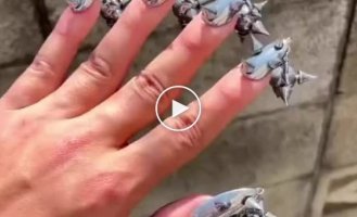 Brutal manicure in medieval style