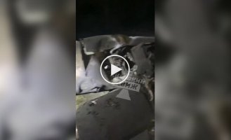 In Kyiv, a man discovered a downed rocket in the yard of his house