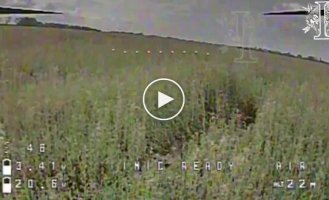 A suicide drone special forces hit the occupier so hard that his body flew several meters