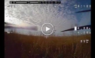 A selection of successful hits from a kamikaze drone