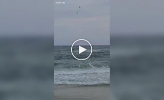 A man saved a girl with the help of a drone