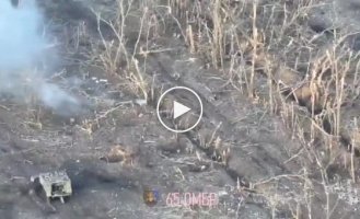Fight between soldiers of the 65th Mechanized Infantry Brigade and the invaders in Zaporozhye