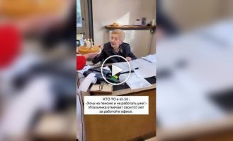 В Италии нашли 105-летнюю бабушку, которая все еще работает в офисе и является «врагом» пенсионного фонда