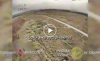 Unsuccessful attempt by the Russian military to shoot down a Ukrainian kamikaze drone in the Donetsk region