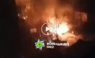 Еще видео с Николаева. Начался пожар