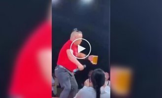 Is it possible to drink a whole glass of beer with your nose