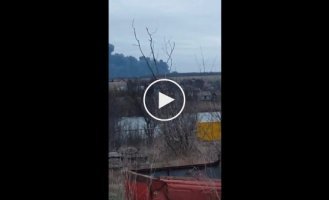 В оккупированном Донецке горят резервуары с горючим и смазочными маслами