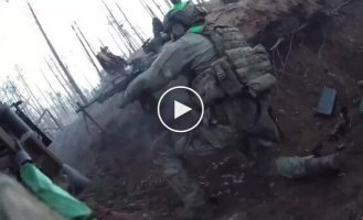 The assault on Russian positions in Serebryansky Forest from the first person of the Ukrainian military