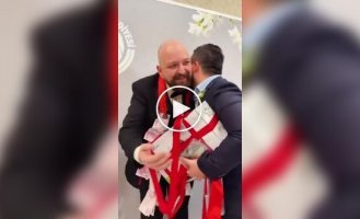 A groom in Turkey received a high-tech wedding gift from friends