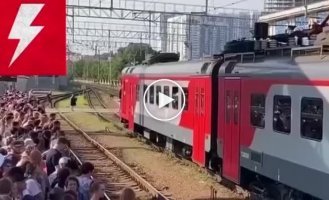 Railway station in Rostov during Prigozhin's campaign against Moscow