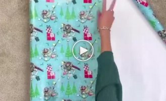 How to pack a gift in an original way