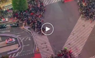 What the busiest pedestrian crossing looks like